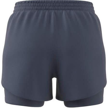 Women Aeroready Training Minimal Two-In-One Shorts, Blue, A701_ONE, large image number 8