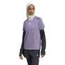 Women Aeroready Train Essentials Crewneck T-Shirt, Purple, A701_ONE, thumbnail image number 1