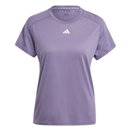 Women Aeroready Train Essentials Crewneck T-Shirt, Purple, A701_ONE, large image number 3