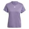 Women Aeroready Train Essentials Crewneck T-Shirt, Purple, A701_ONE, thumbnail image number 4