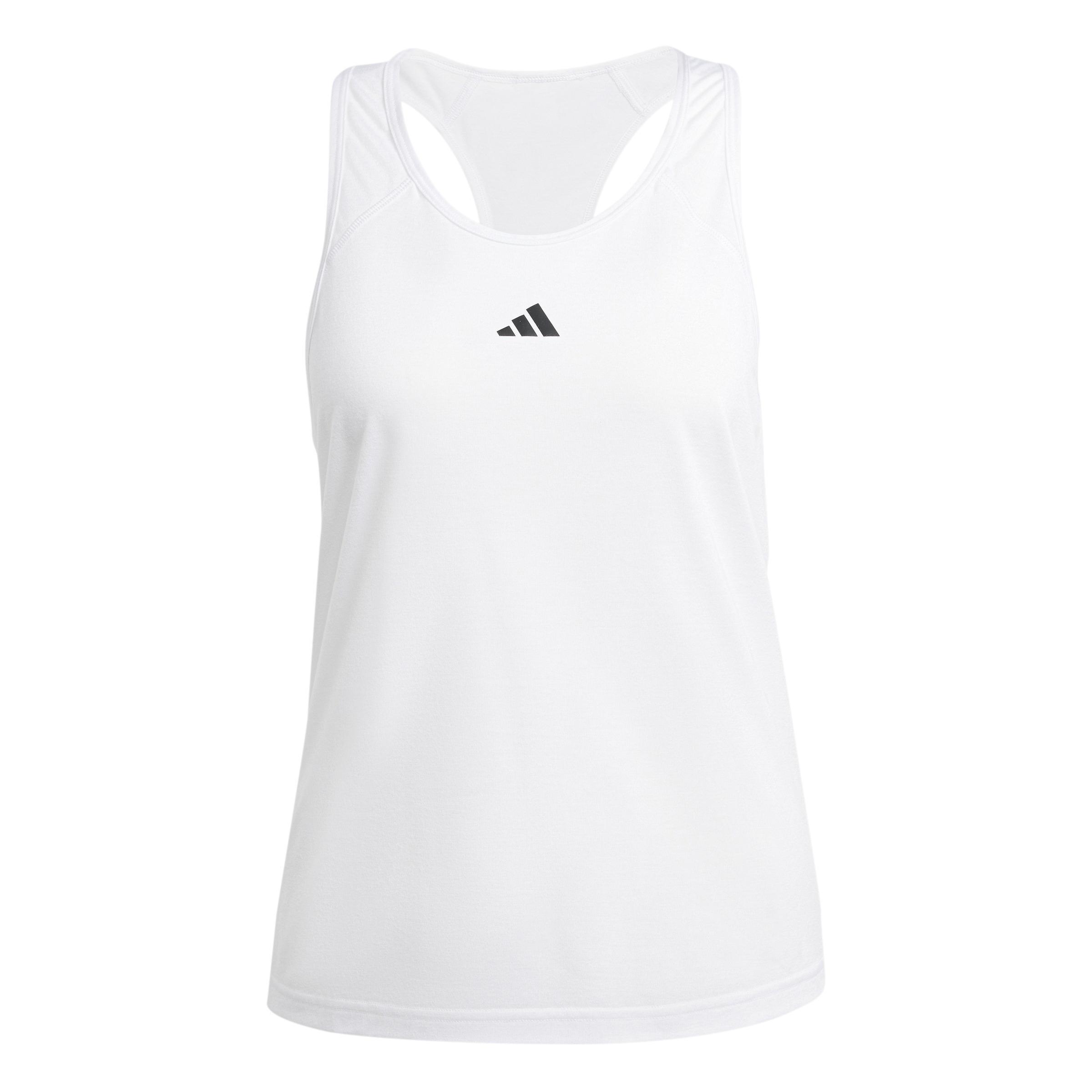 Train Essentials Minimal Branding Racerback Tank Top, White, , large image number 2