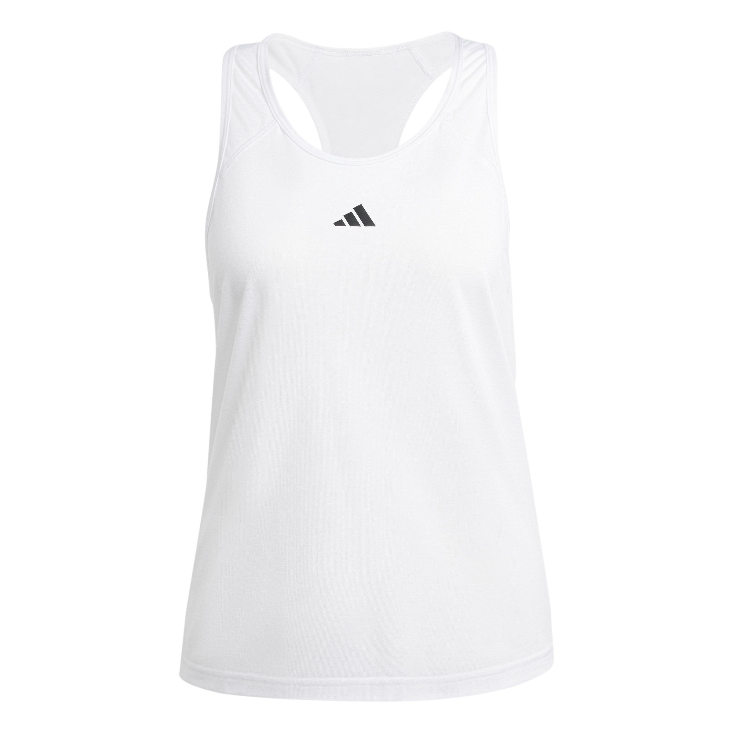 Train Essentials Minimal Branding Racerback Tank Top, White, , large image number 3