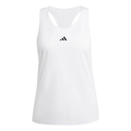 Women Train Essentials Racerback Tank Top, White, A701_ONE, large image number 3