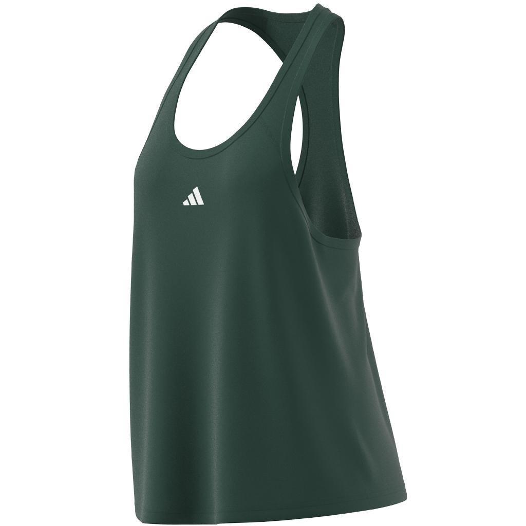 Train Essentials Minimal Branding Racerback Tank Top, White, , large image number 11