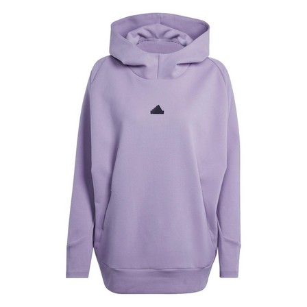 Womens Z.N.E. Winterized Hoodie, Purple, A701_ONE, large image number 3