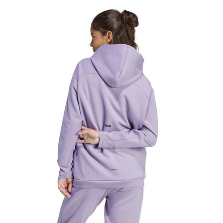 Womens Z.N.E. Winterized Hoodie, Purple, A701_ONE, large image number 5