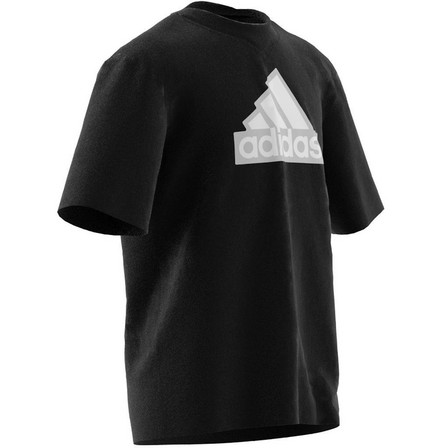 Kids Unisex Future Icons Logo Pique T-Shirt, Black, A701_ONE, large image number 10