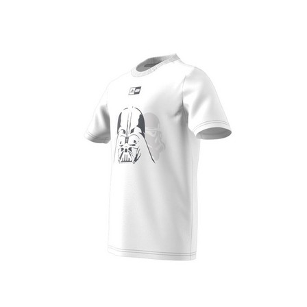 Kids Unisex Adidas X Star Wars Graphic T-Shirt, White, A701_ONE, large image number 11