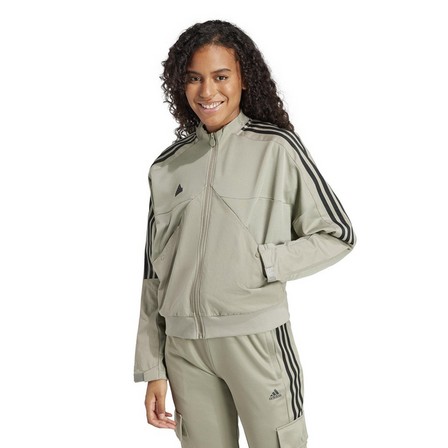 Women Tiro Material Mix Track Top, Green, A701_ONE, large image number 7