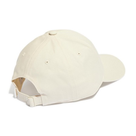 Unisex Trefoil Baseball Cap, White, A701_ONE, large image number 1