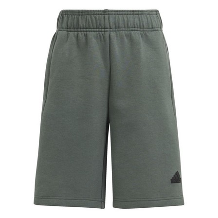 Kids Unisex Z.N.E. Doubleknit Shorts Kids, Grey, A701_ONE, large image number 2