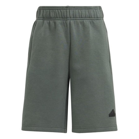 Kids Unisex Z.N.E. Doubleknit Shorts Kids, Grey, A701_ONE, large image number 3