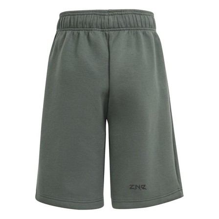 Kids Unisex Z.N.E. Doubleknit Shorts Kids, Grey, A701_ONE, large image number 4