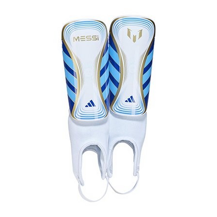 Kids Unisex Messi Match Shin Guards Kids, White, A701_ONE, large image number 0
