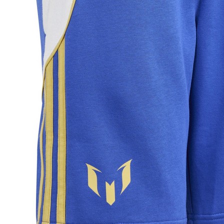 Kids Unisex Pitch 2 Street Messi Sportswear Shorts, Blue, A701_ONE, large image number 2