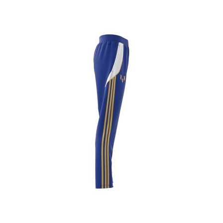Kids Unisex Pitch 2 Street Messi Tracksuit Bottoms, Blue, A701_ONE, large image number 5