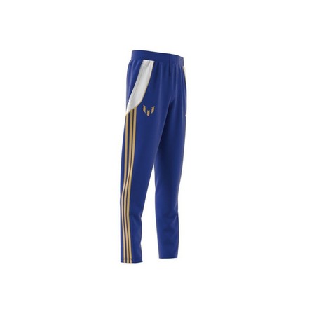 Kids Unisex Pitch 2 Street Messi Tracksuit Bottoms, Blue, A701_ONE, large image number 7