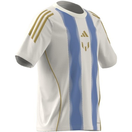 Kids Unisex Pitch 2 Street Messi Training Jersey, White, A701_ONE, large image number 1