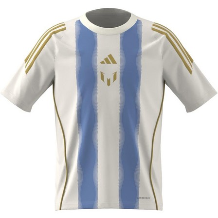 Kids Unisex Pitch 2 Street Messi Training Jersey, White, A701_ONE, large image number 9
