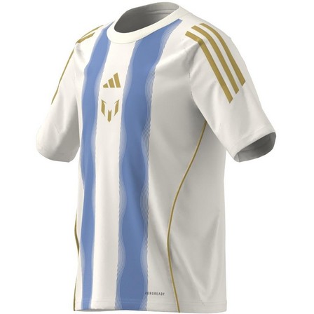 Kids Unisex Pitch 2 Street Messi Training Jersey, White, A701_ONE, large image number 12