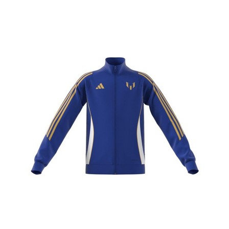 Kids Unisex Pitch 2 Street Messi Track Top, Blue, A701_ONE, large image number 8