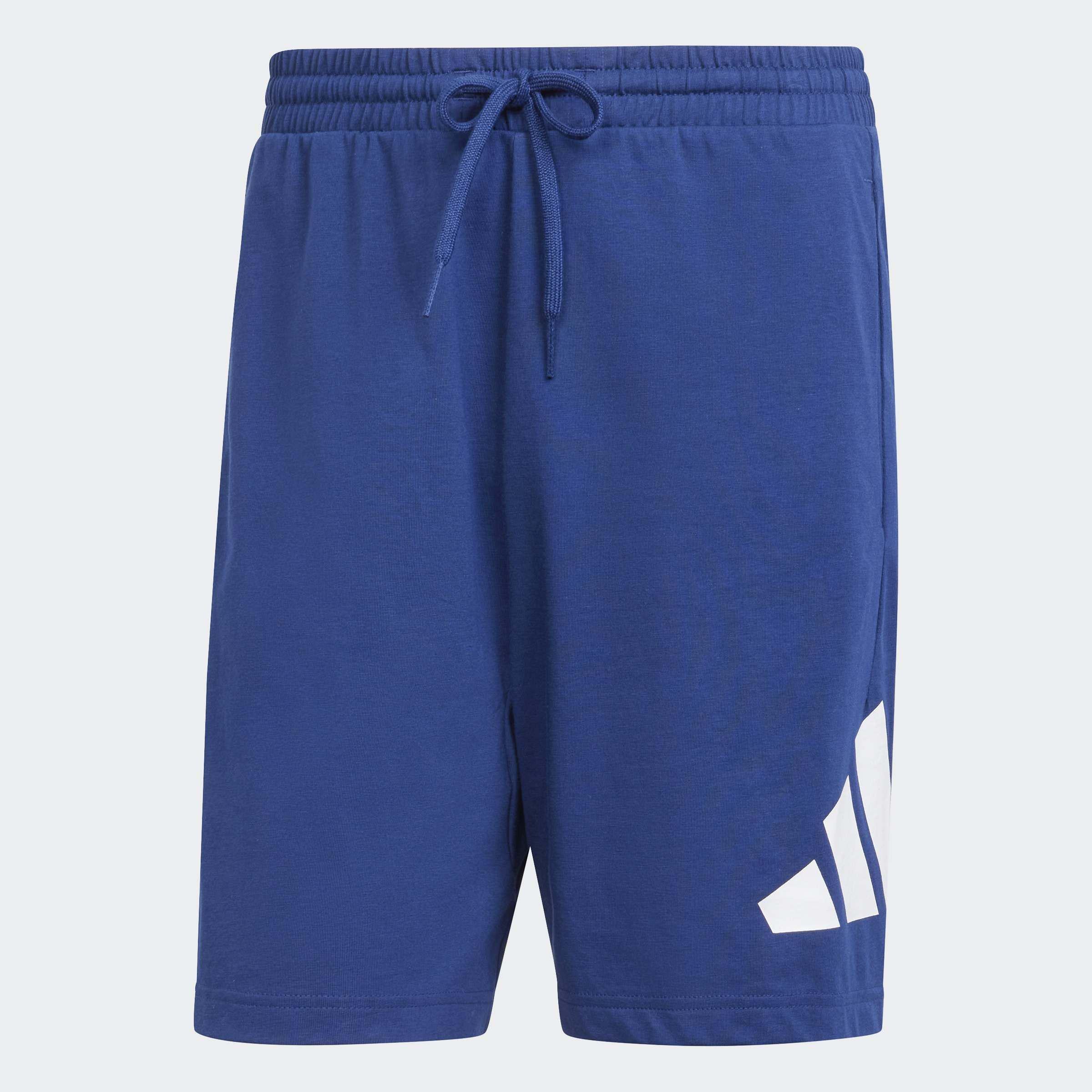 Essentials Big Logo Single Jersey Shorts, Blue, A701_ONE, large image number 0