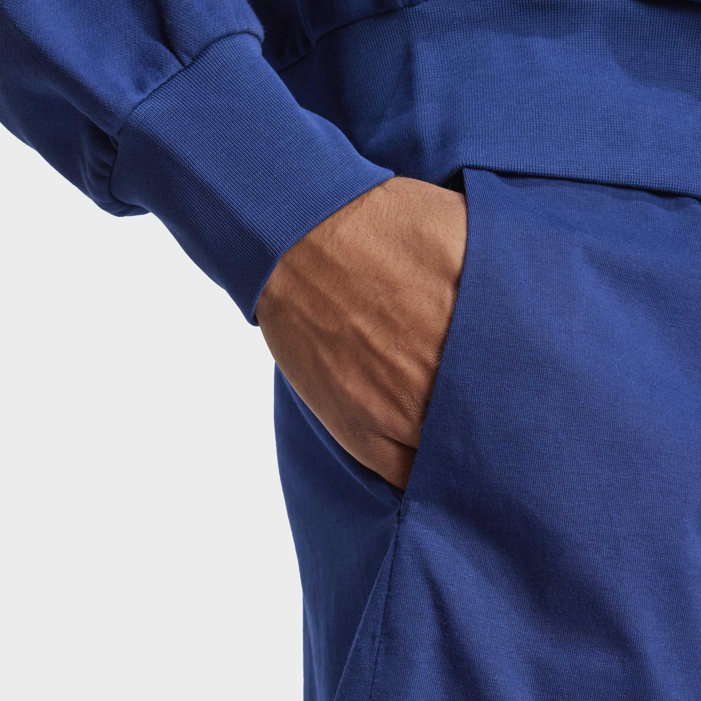 Essentials Big Logo Single Jersey Shorts, Blue, A701_ONE, large image number 2