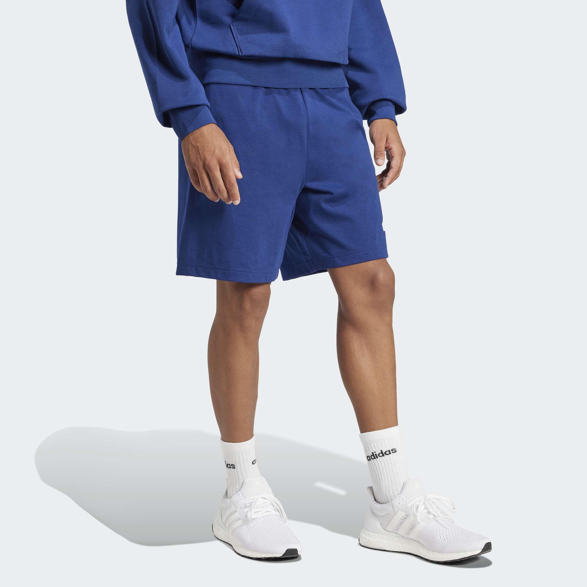 Essentials Big Logo Single Jersey Shorts, Blue, A701_ONE, large image number 6