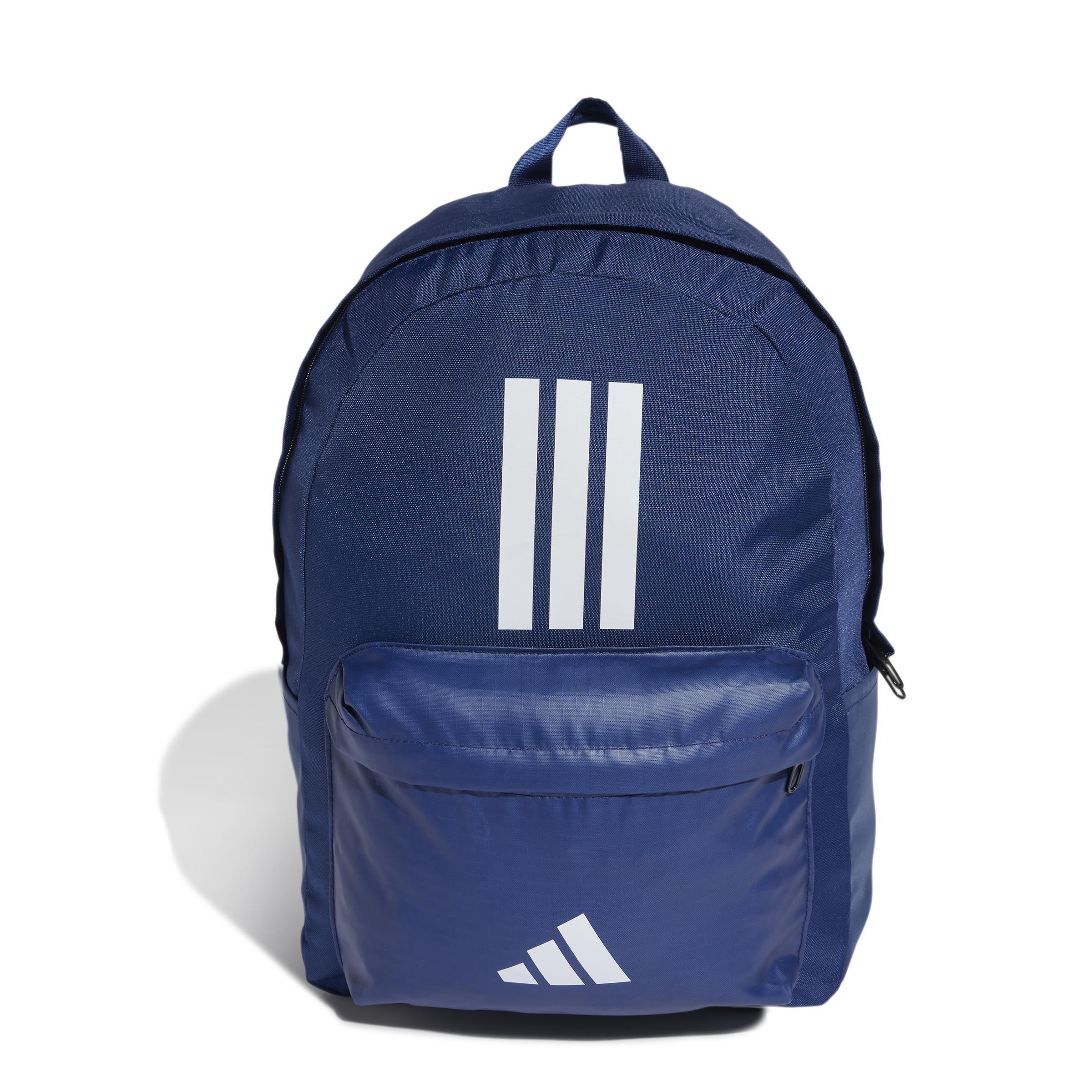 Unisex Classic Back-to-School 3-Stripes Backpack, Blue, A701_ONE, large image number 1