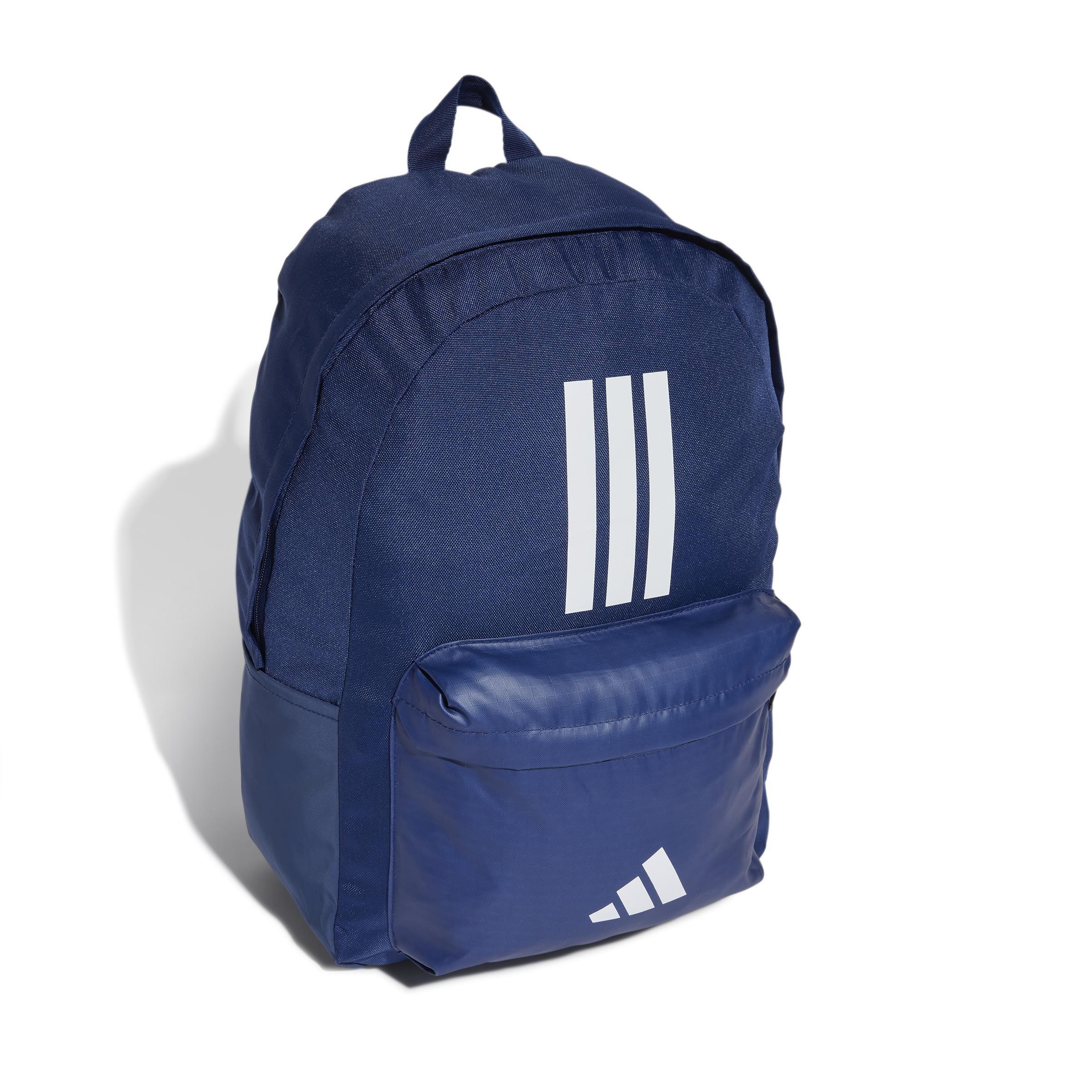 Unisex Classic Back-to-School 3-Stripes Backpack, Blue, A701_ONE, large image number 2