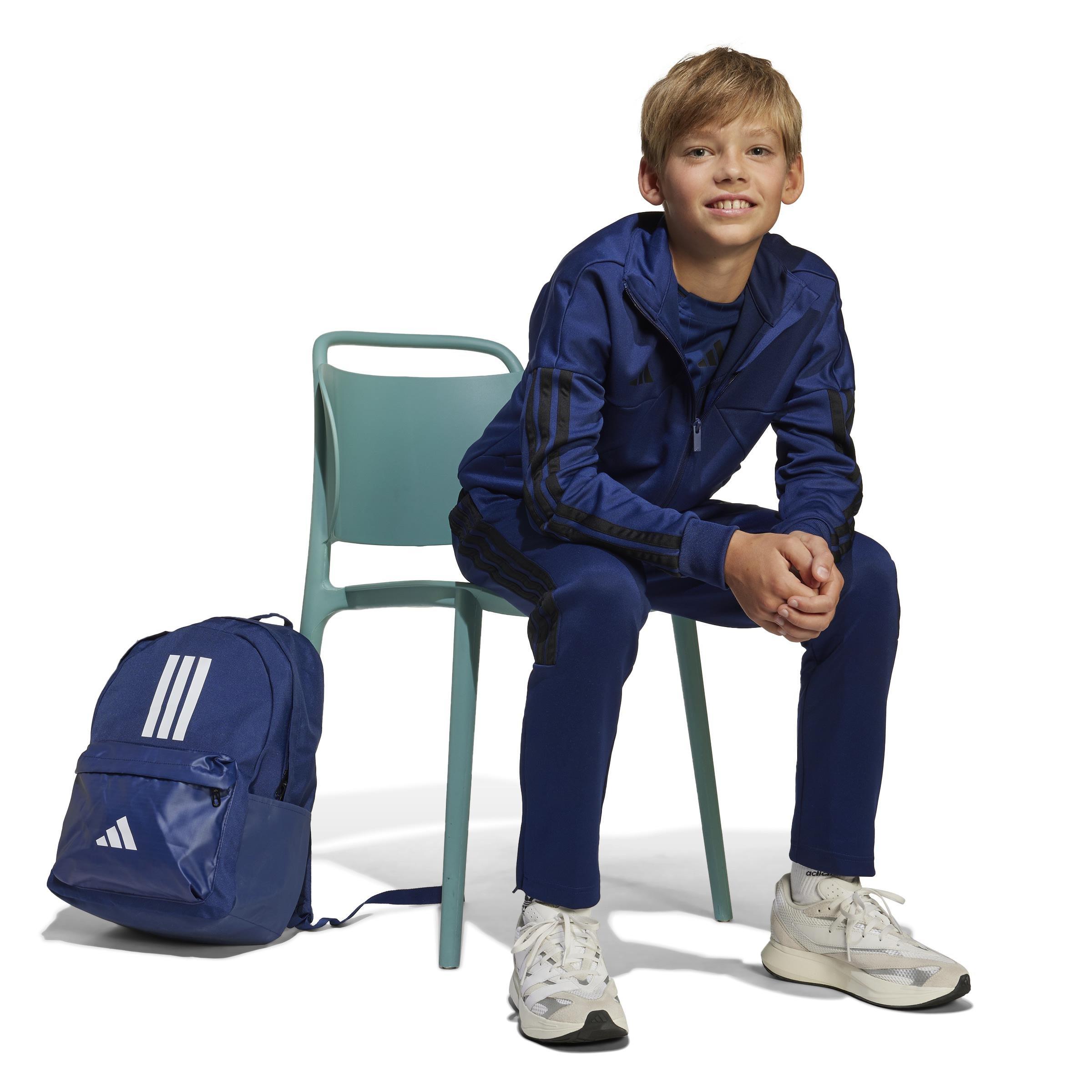 Unisex Classic Back-to-School 3-Stripes Backpack, Blue, A701_ONE, large image number 6