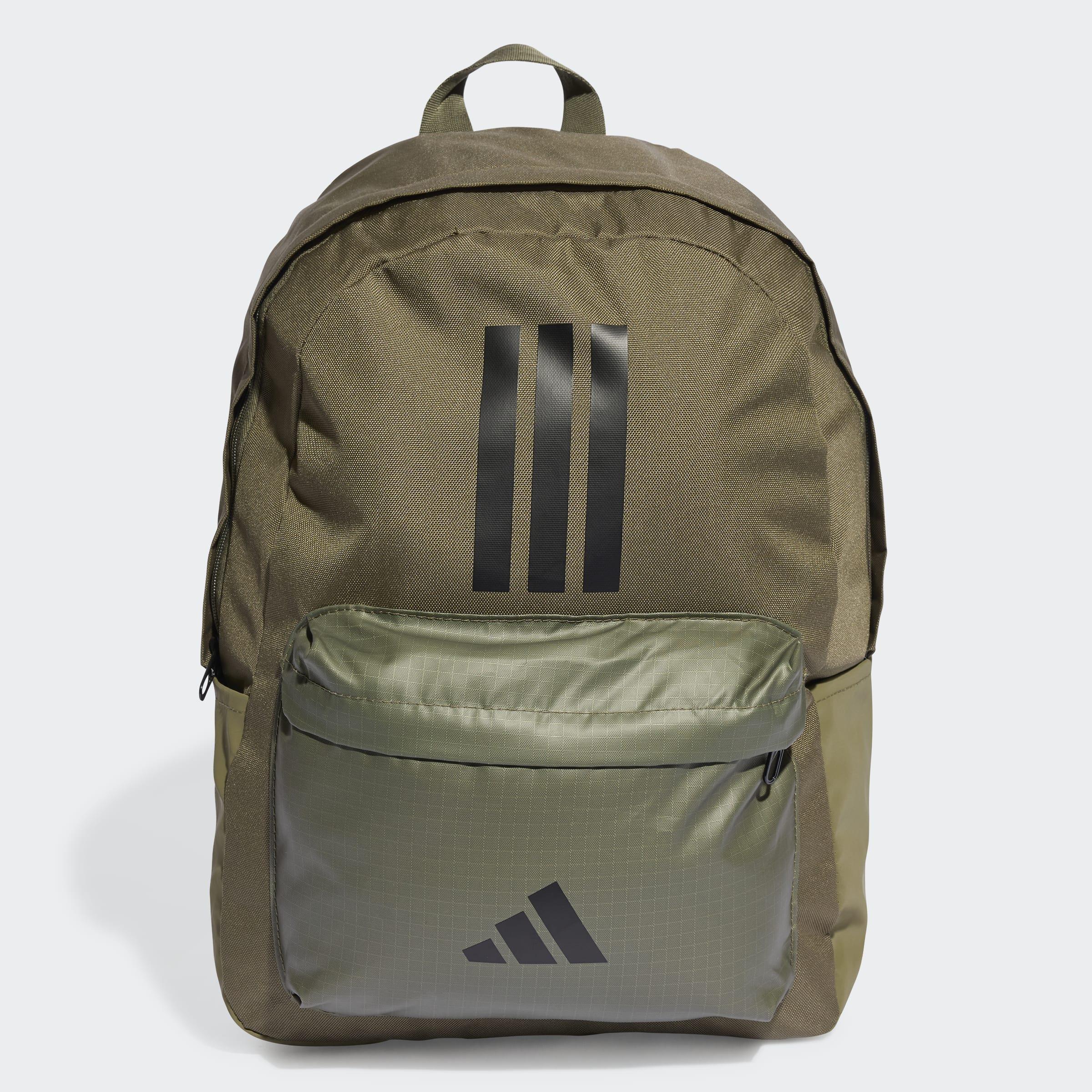 Unisex Classic Back-to-School 3-Stripes Backpack, Green, A701_ONE, large image number 4