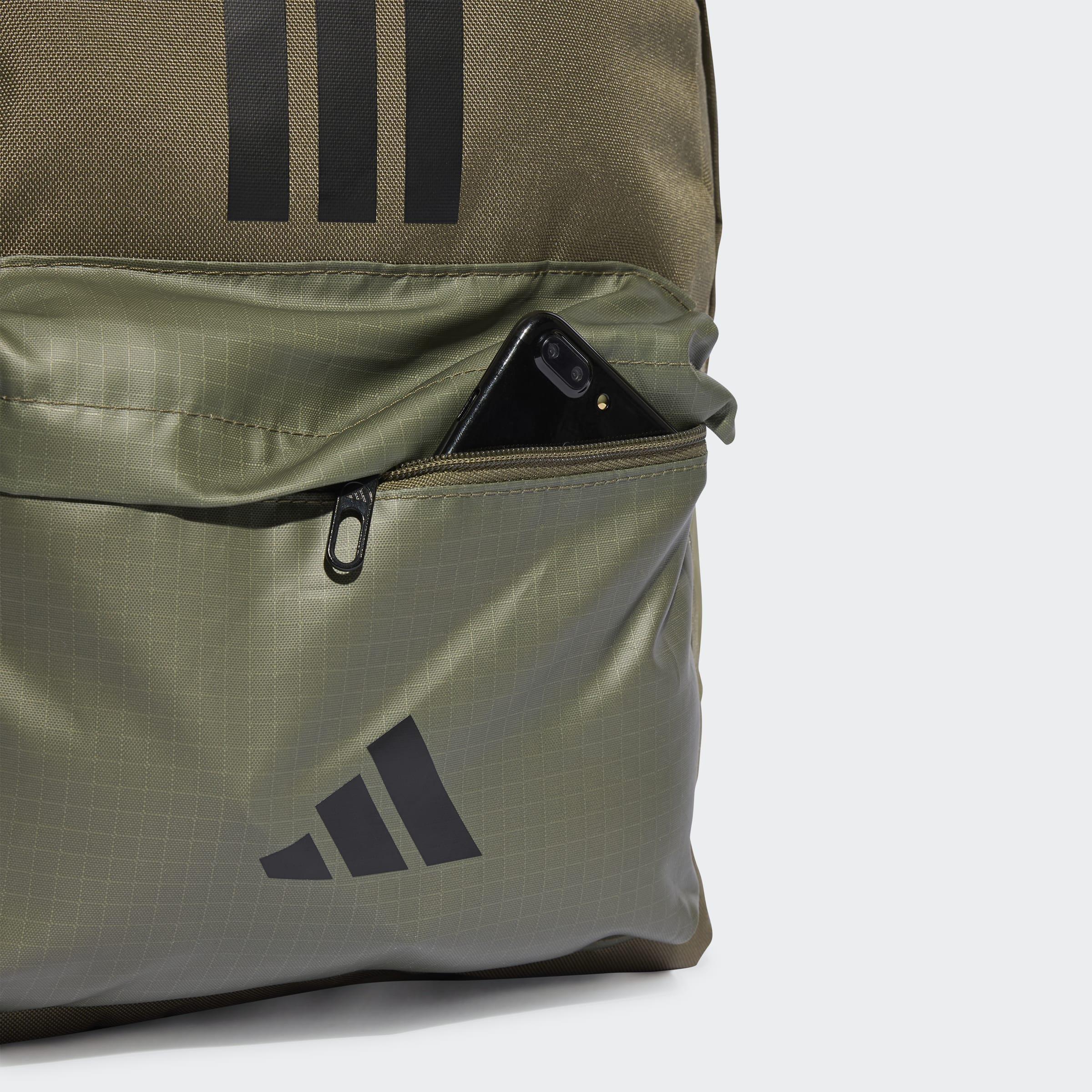 Unisex Classic Back-to-School 3-Stripes Backpack, Green, A701_ONE, large image number 10