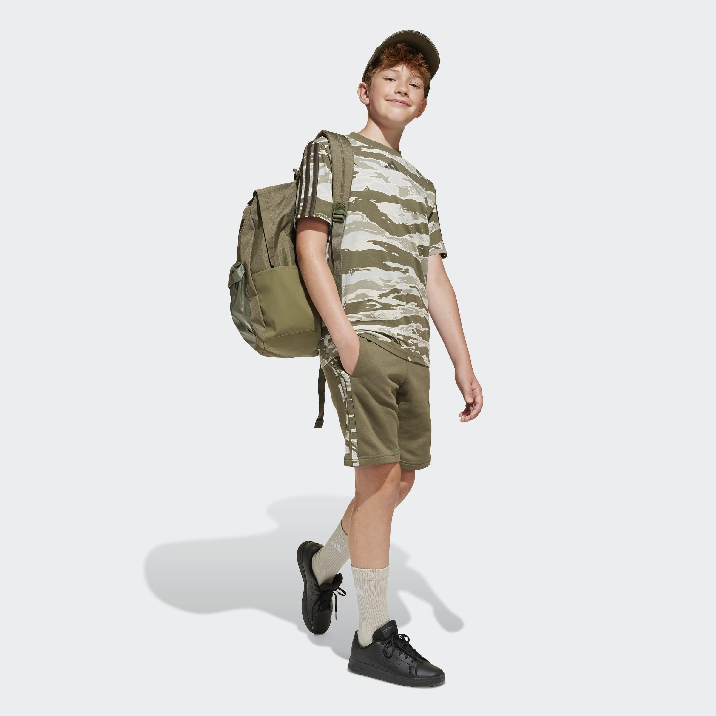 Unisex Classic Back-to-School 3-Stripes Backpack, Green, A701_ONE, large image number 13