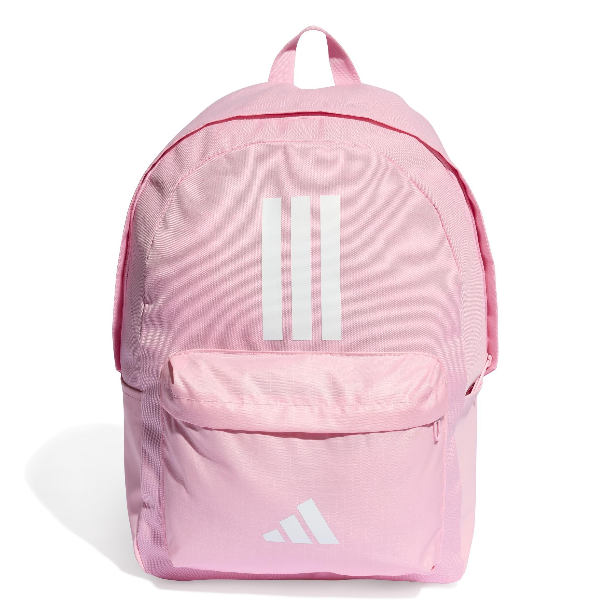 Unisex Classic Back-to-School 3-Stripes Backpack, Pink, A701_ONE, large image number 0