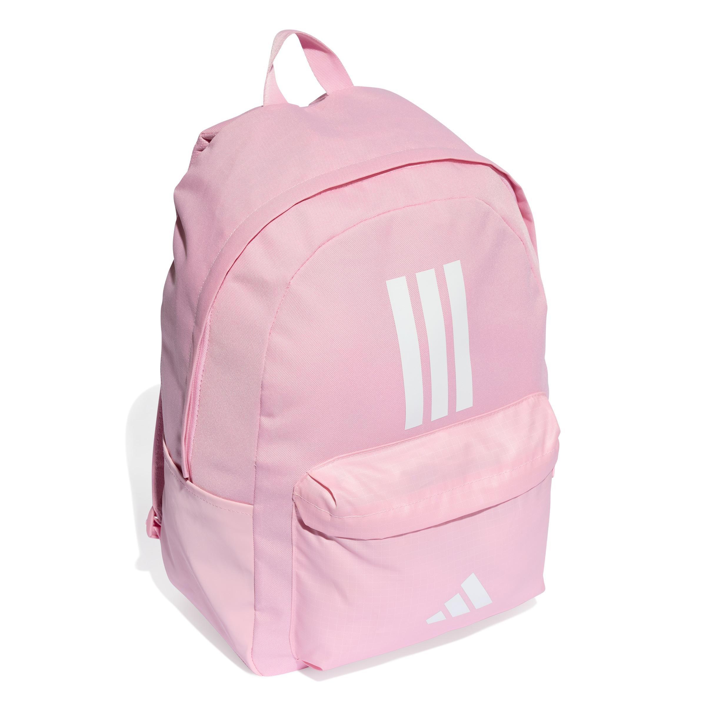 Unisex Classic Back-to-School 3-Stripes Backpack, Pink, A701_ONE, large image number 2