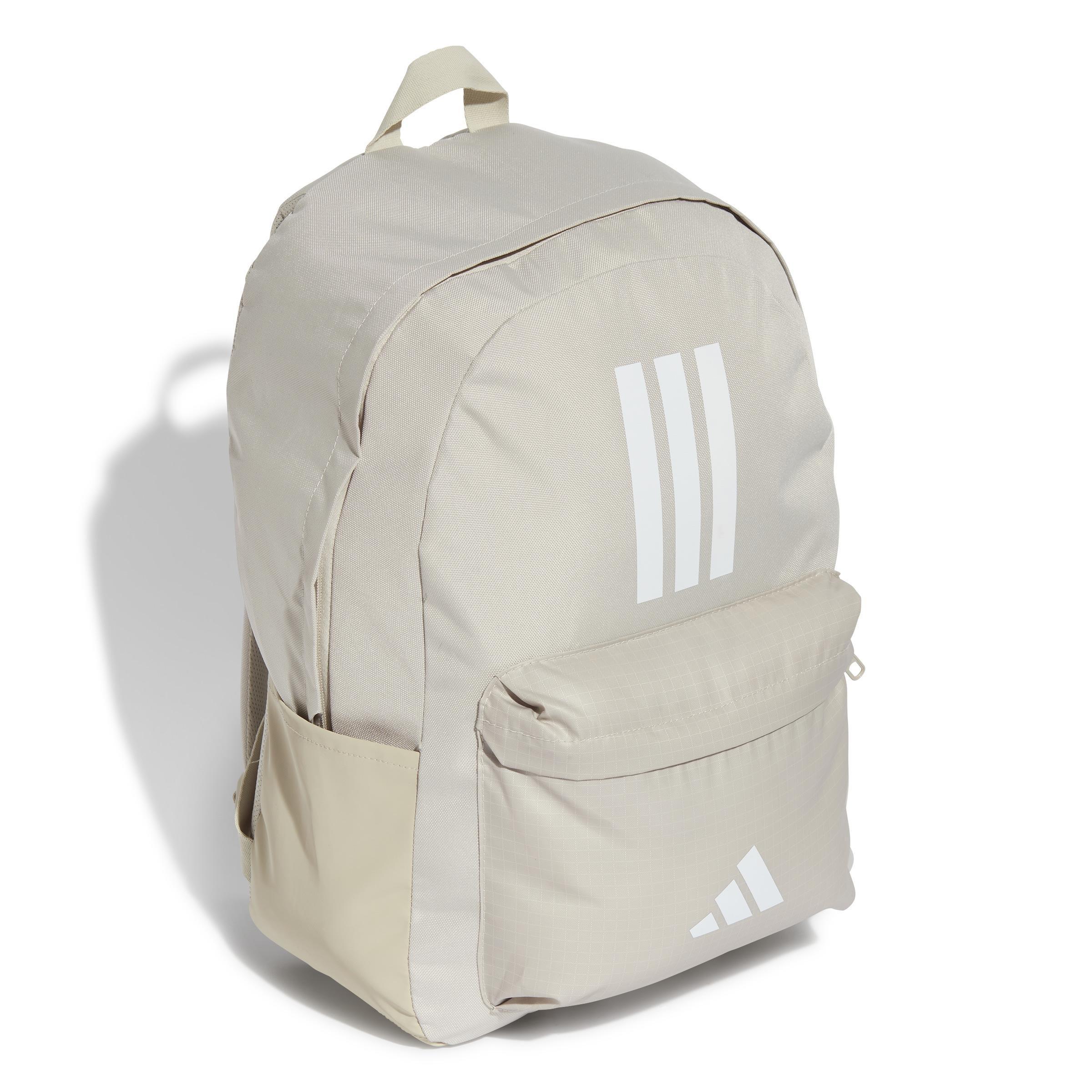 Unisex Classic Back-to-School 3-Stripes Backpack, Grey, A701_ONE, large image number 1