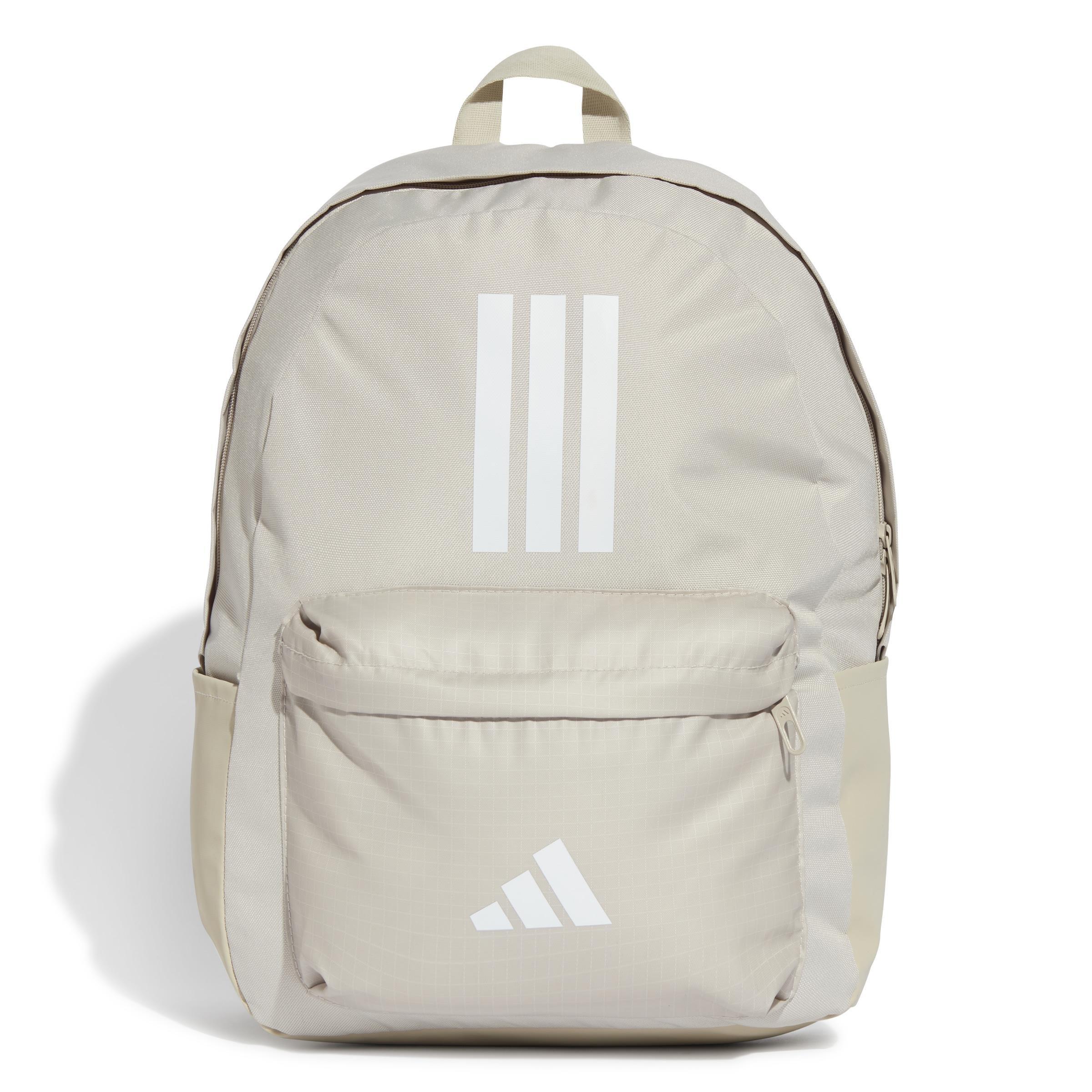 Unisex Classic Back-to-School 3-Stripes Backpack, Grey, A701_ONE, large image number 2