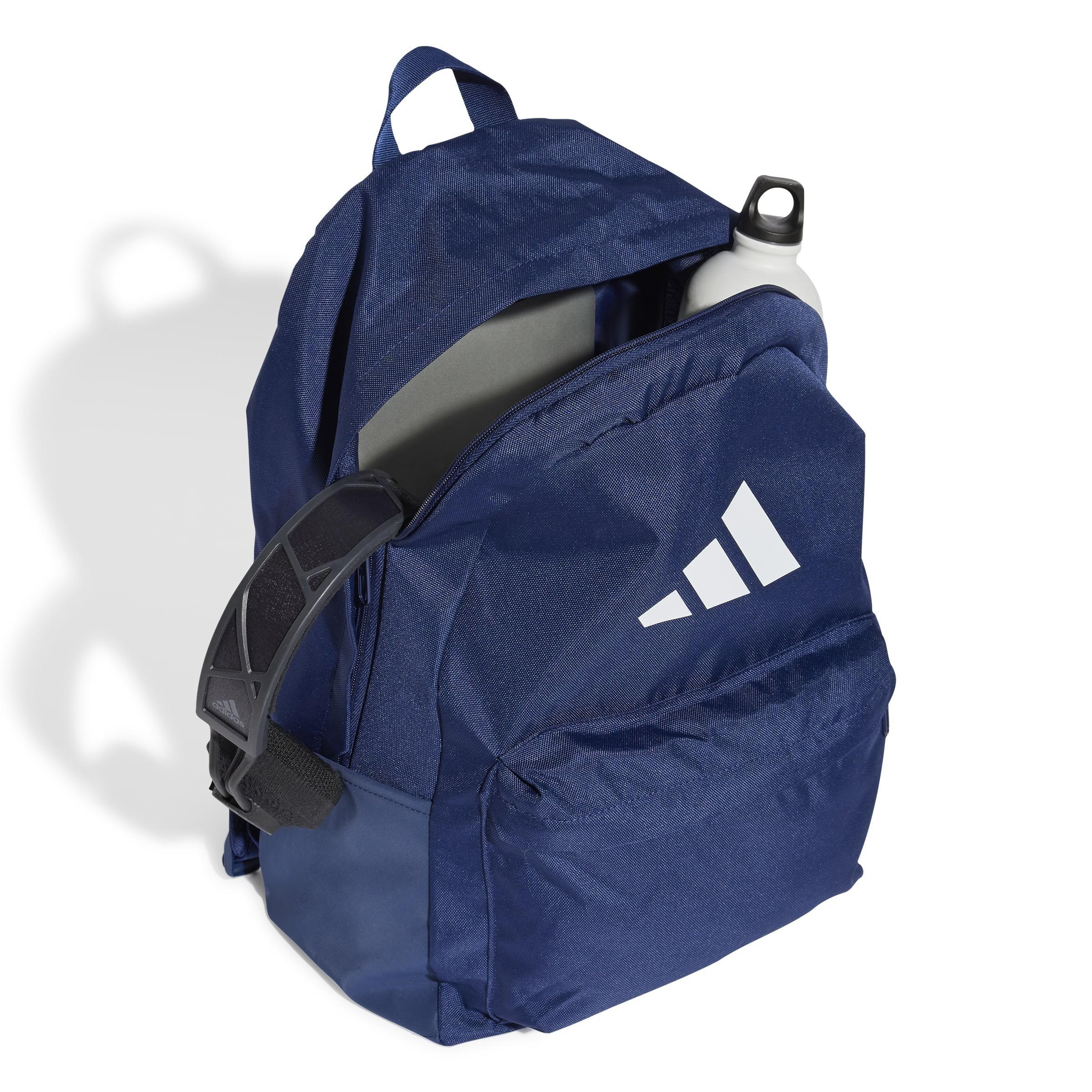 Unisex Classic 3 Bar Logo Backpack, Blue, A701_ONE, large image number 1