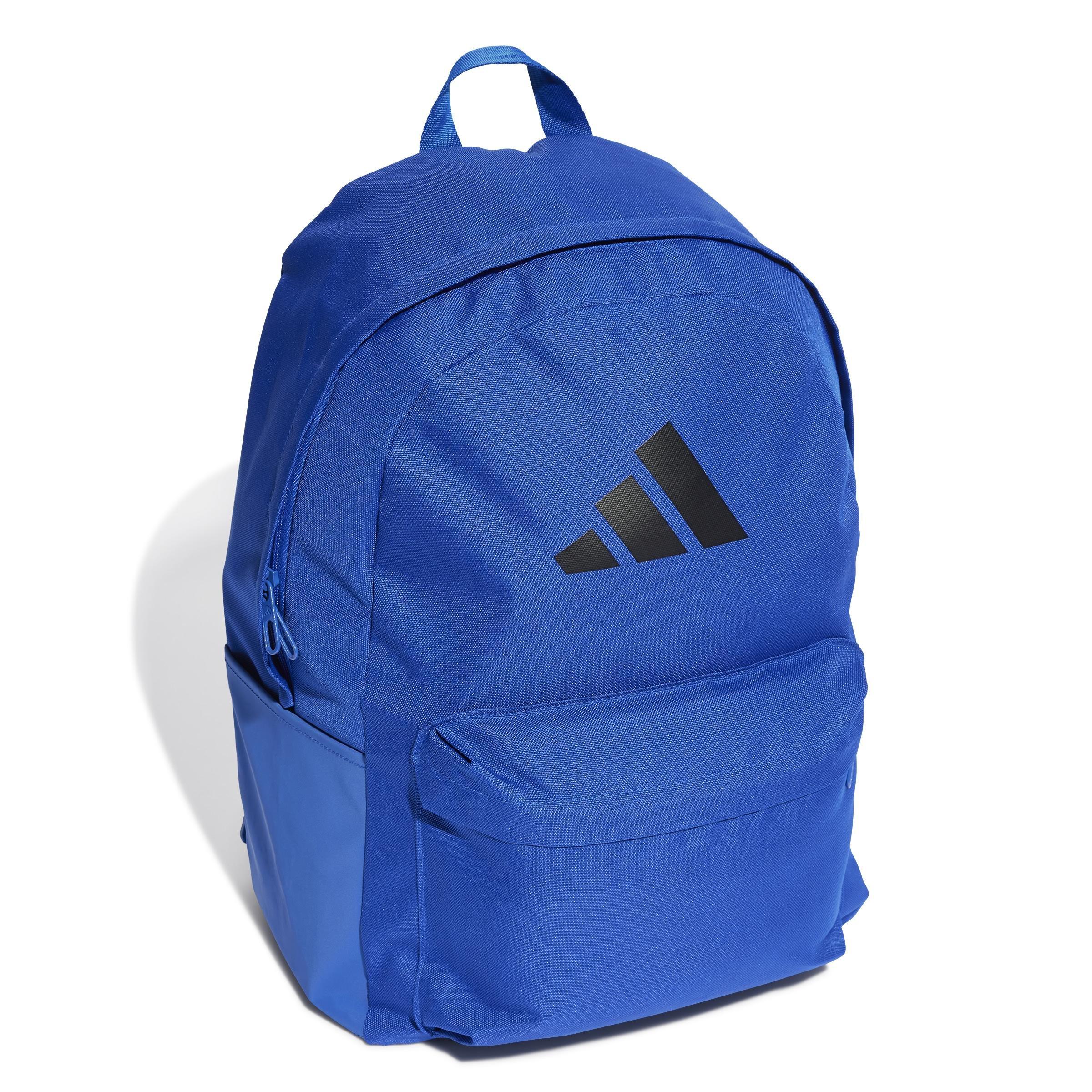 Unisex Classic 3 Bar Logo Backpack, Blue, A701_ONE, large image number 2