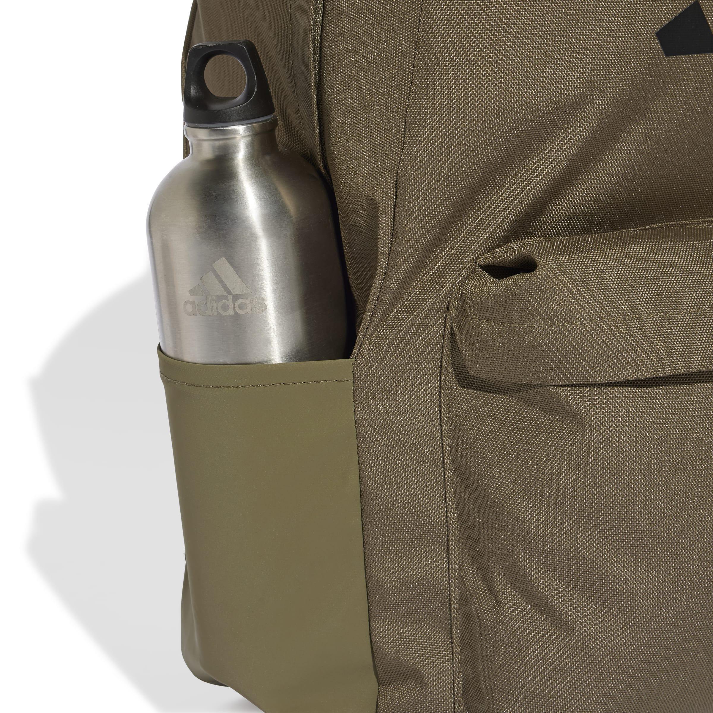 Unisex Classic 3 Bar Logo Backpack, Green, A701_ONE, large image number 3