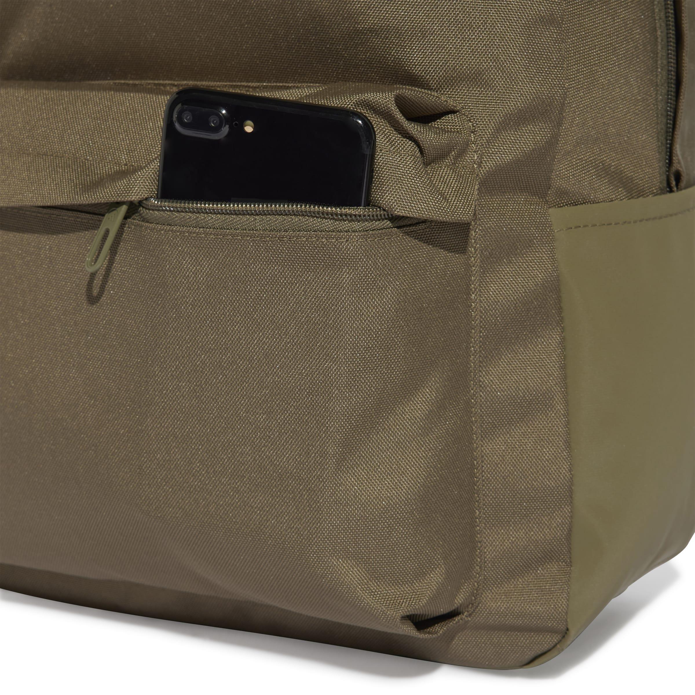 Unisex Classic 3 Bar Logo Backpack, Green, A701_ONE, large image number 4