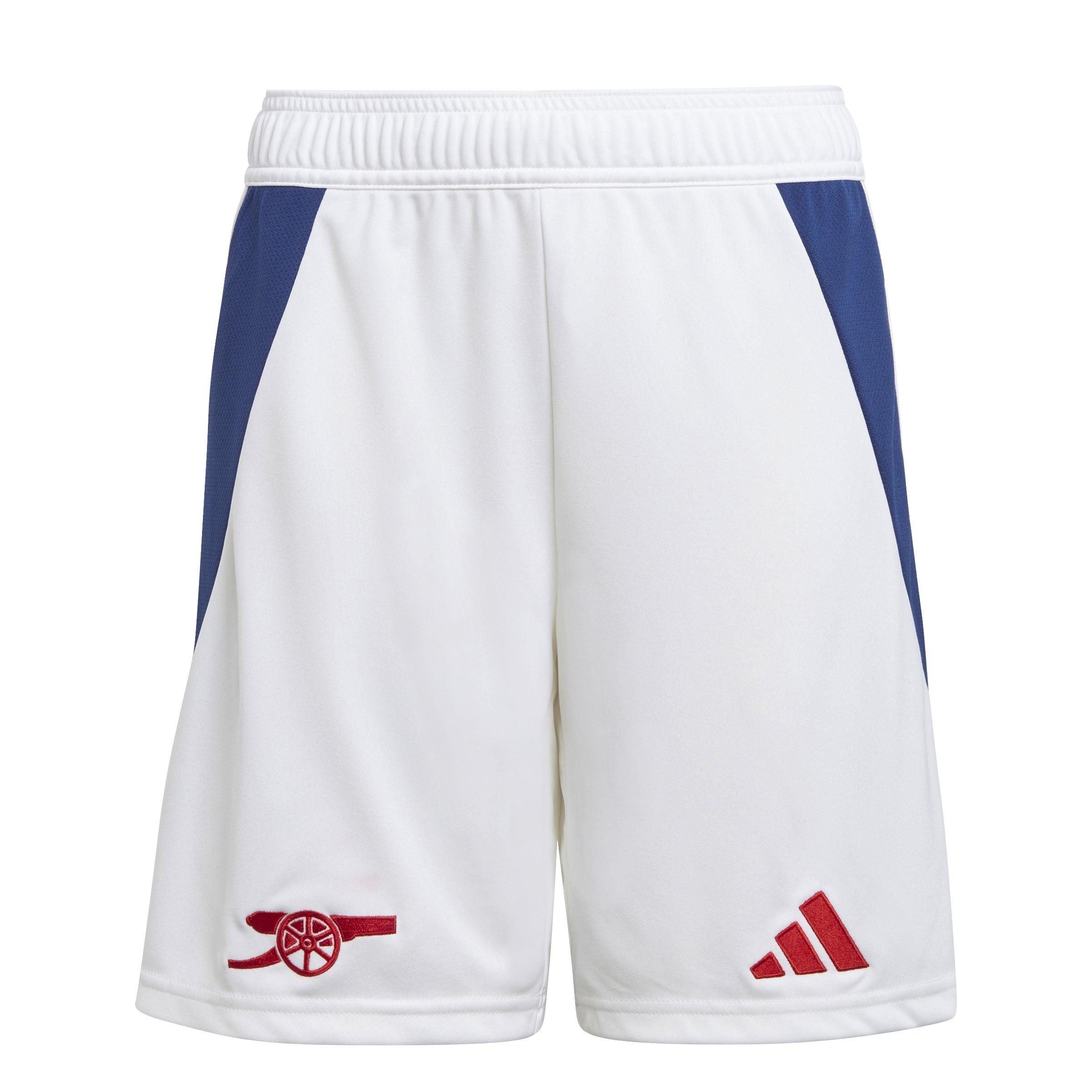 Kids Boys Arsenal 24/25 Home Shorts, White, A701_ONE, large image number 0