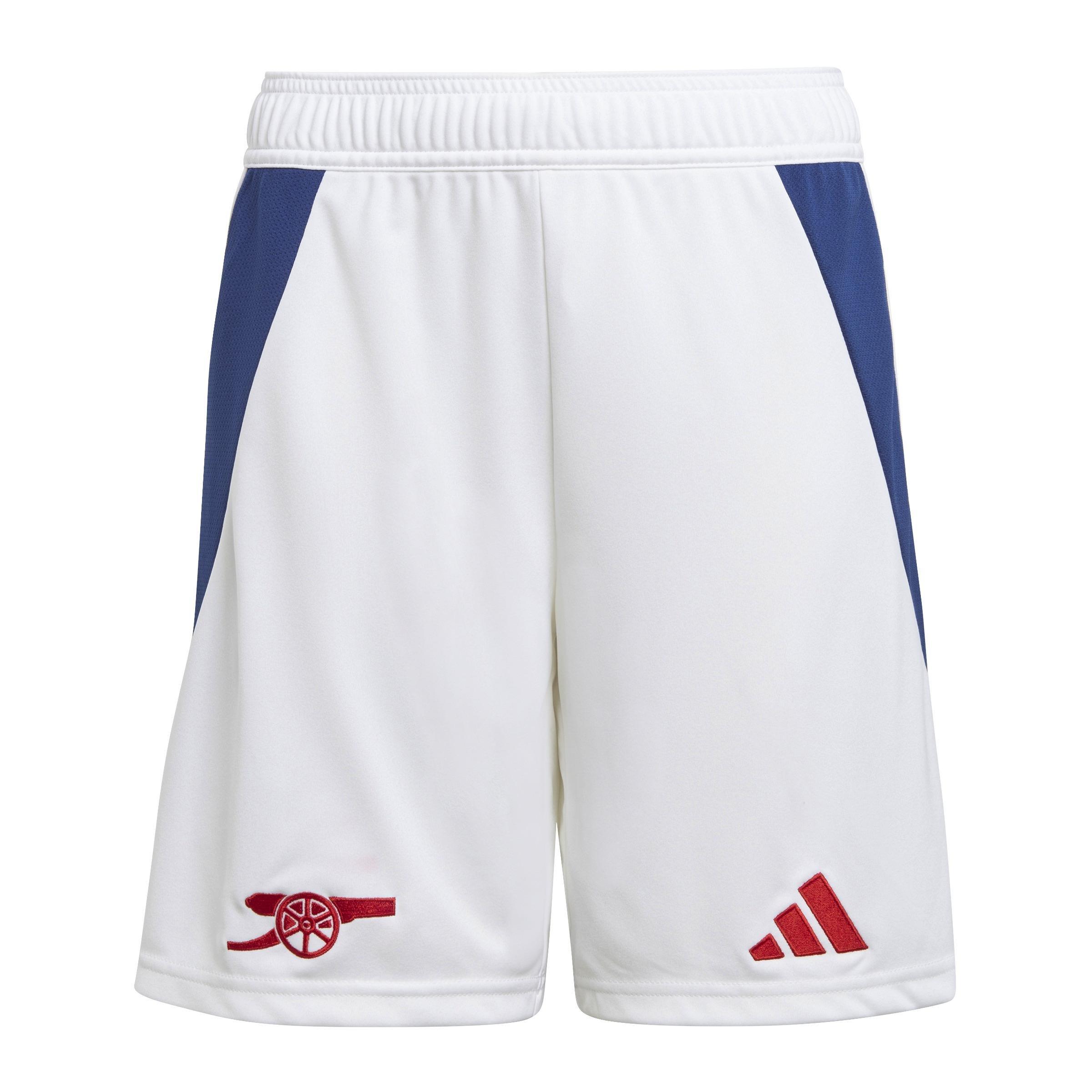 Kids Arsenal 24/25 Home Shorts, White, A701_ONE, large image number 1