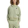 Women Z.N.E. Woven Full-Zip Hoodie, Green, A701_ONE, thumbnail image number 0