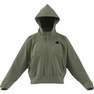 Women Z.N.E. Woven Full-Zip Hoodie, Green, A701_ONE, thumbnail image number 6