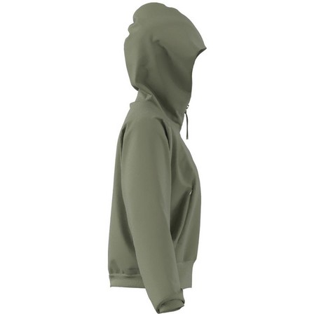 Women Z.N.E. Woven Full-Zip Hoodie, Green, A701_ONE, large image number 12