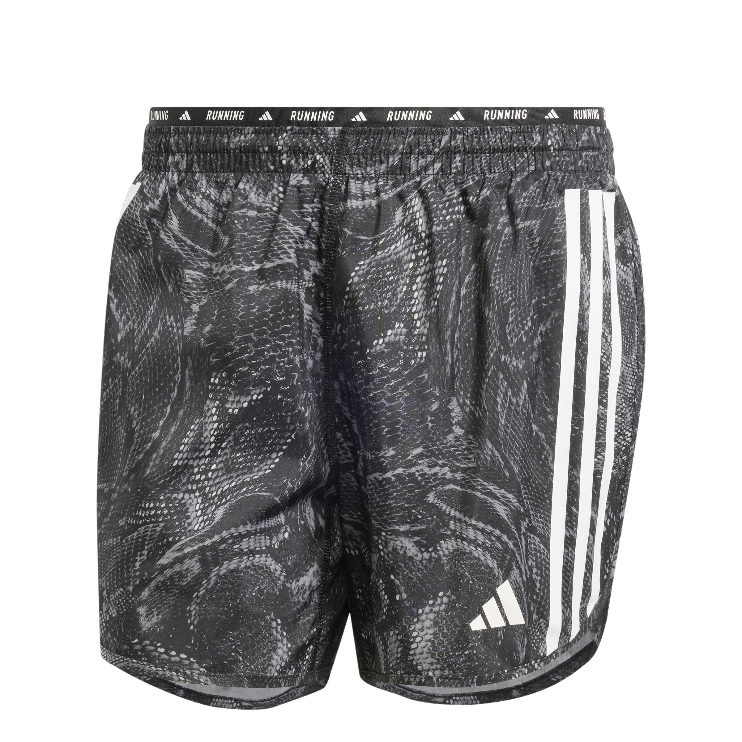 Men Own The Run Excite All-Over Print Aeroready Shorts, Black, A701_ONE, large image number 6