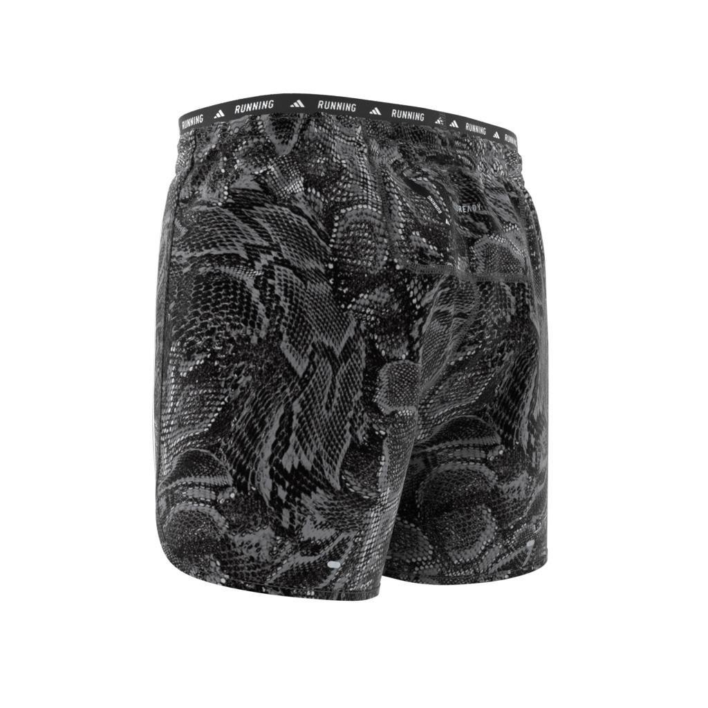 Own The Run Excite All-Over Print Aeroready Shorts, Black, A701_ONE, large image number 13