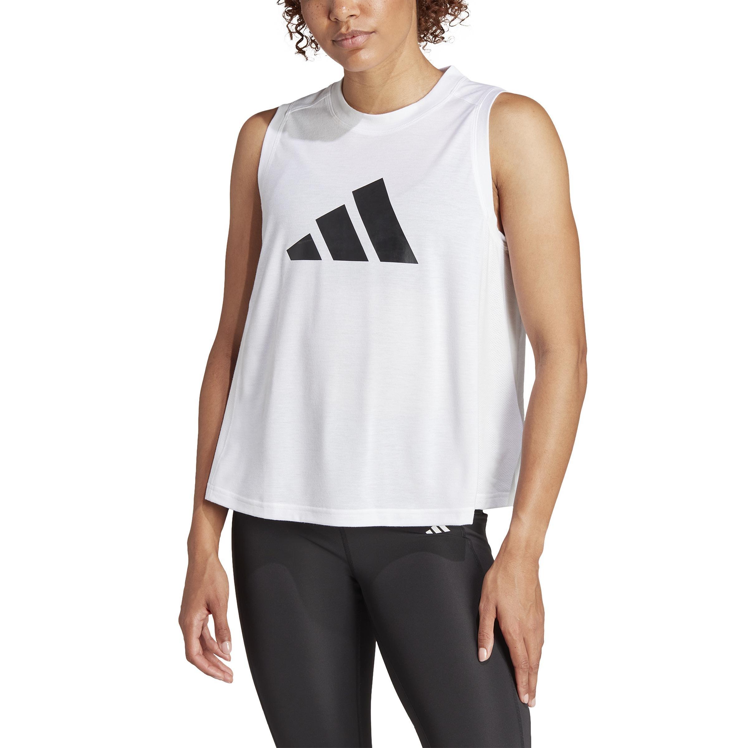 Train Essentials Big Performance Logo Training Tank Top, White, A701_ONE, large image number 0